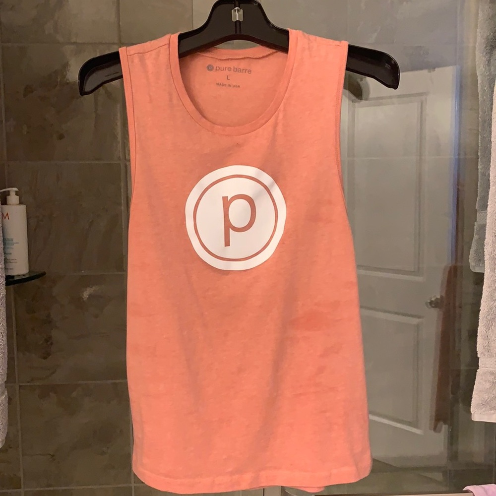 Pink Pure Barre Tank - Size Large